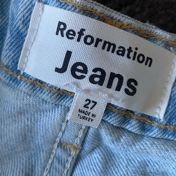 Reformation Cynthia High Rise Straight Leg - Picture 1 of 4